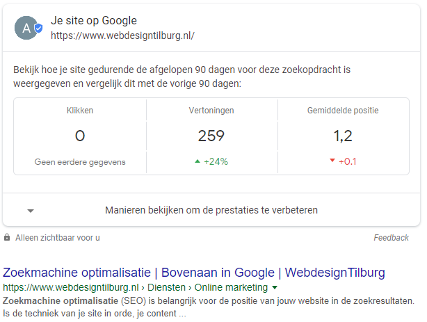 seo informatie search console