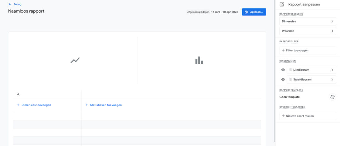 Gedetailleerd rapport aanmaken in Google Analytics 4