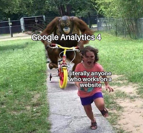 google analytics 4 meme