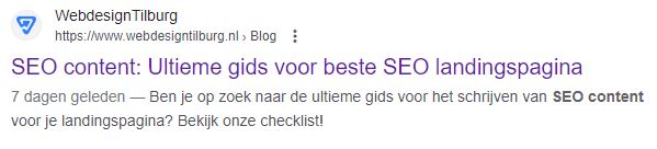 Metagegevens SEO content