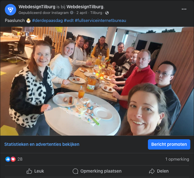 Bericht promoten meta