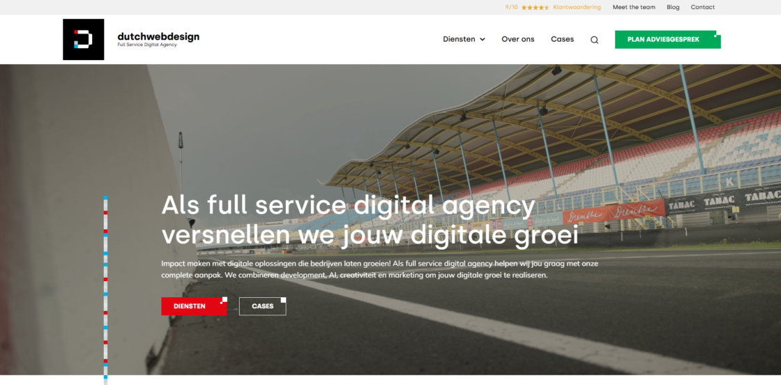 dutchwebdesign homepage