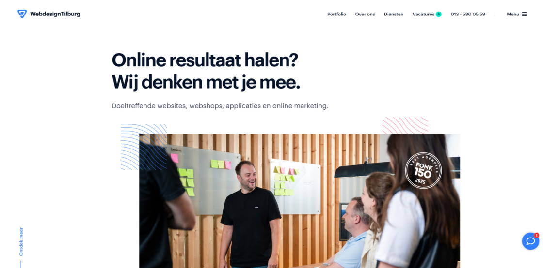 webdesigntilburg hompeage