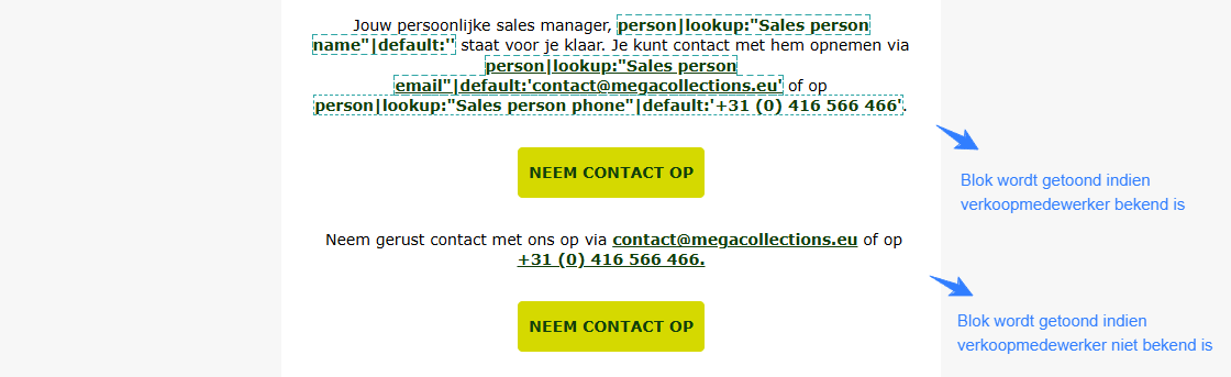 voorbeeld personalisatie klaviyo